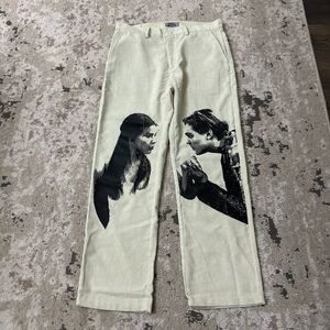 Empty Reference Romeo & Juliet Cream Corduroy Pants Size Large